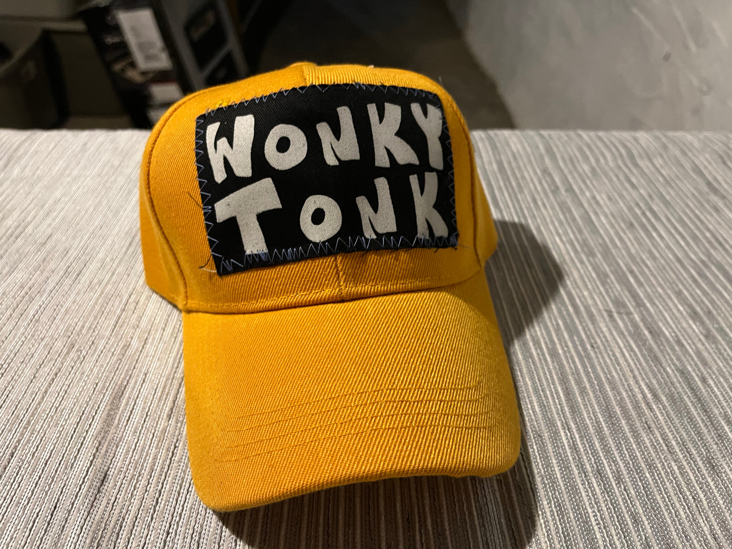 1 Yellow wonky hat
